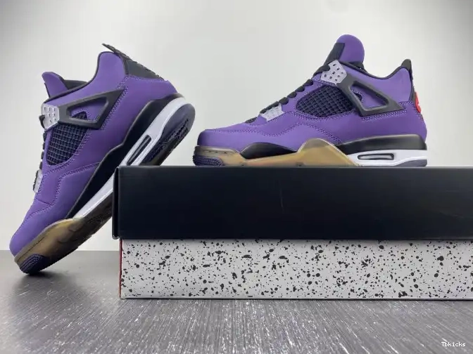 Rep TBK 4 Family) Jordan Retro Scott Travis 766296 Purple (Friends and LN4 0618